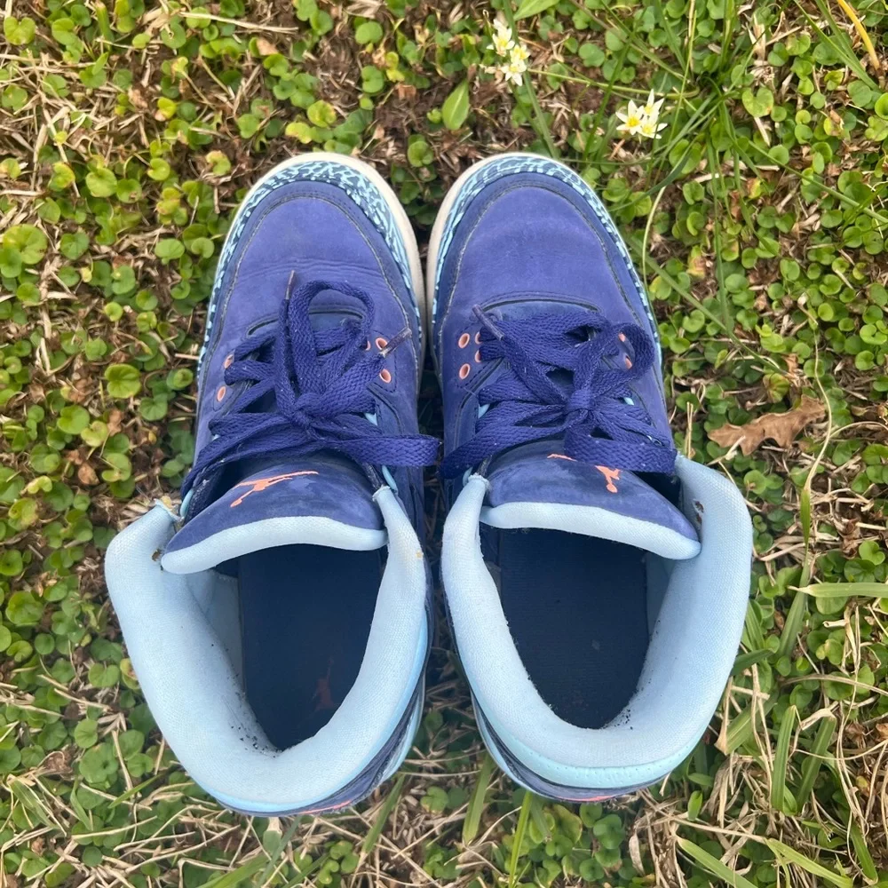 AIR JORDAN 3 RETRO GG (GS) PURPLE DUST - Picture 7 of 11